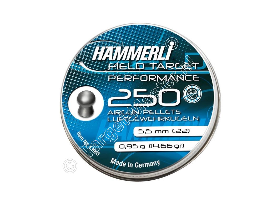 Hammerli Field Target Performance 5.50mm Airgun Pellets tin of 250